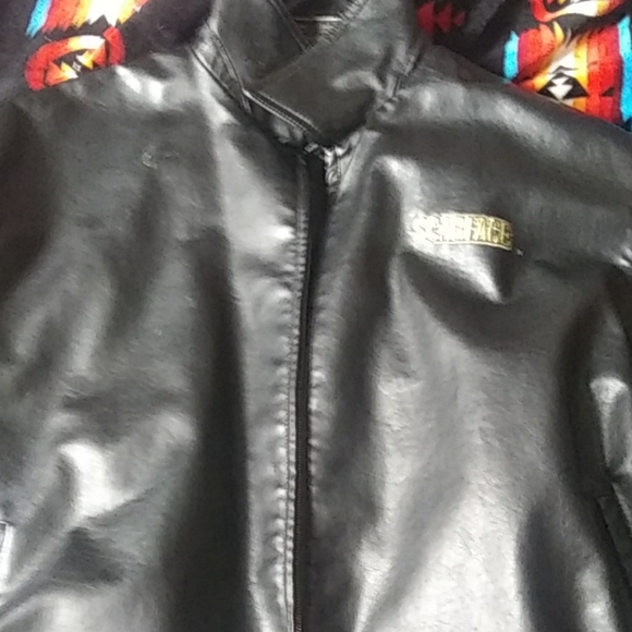 Black leather scarface jacket - Picture 2 of 2